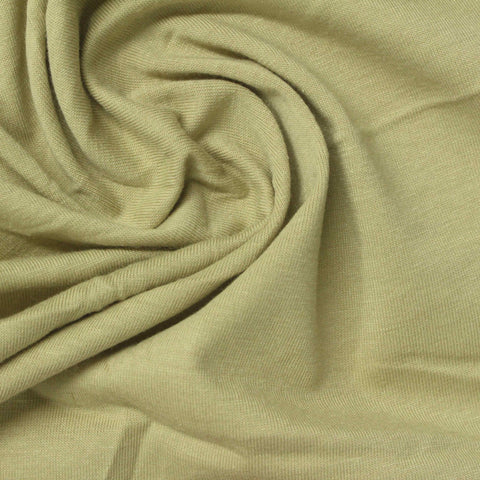 Cotton Polyester Jersey Knit Fabric, 175 gsm, 165 cm — Khaki