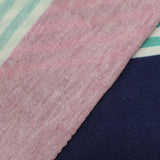 Teal Horizontal-Stripe Chunky Knit, Polyester — photo 3