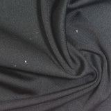 Polyester Stretch Rib Knit Fabric, 270 gsm, 180 cm — Black — photo 3