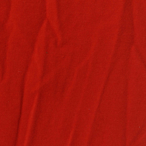 Cotton Stretch Jersey Knit Fabric, 160 gsm, 170 cm — Red