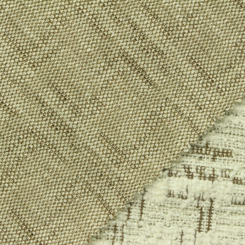 Cream Abstract Bouclé, Poly-Cotton