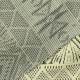 Black Geometric Interlock Knit, Cotton-Poly — photo 3