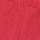Polyester Viscose Stretch Rib Knit Fabric, 260 gsm, 135 cm — Red — photo 3