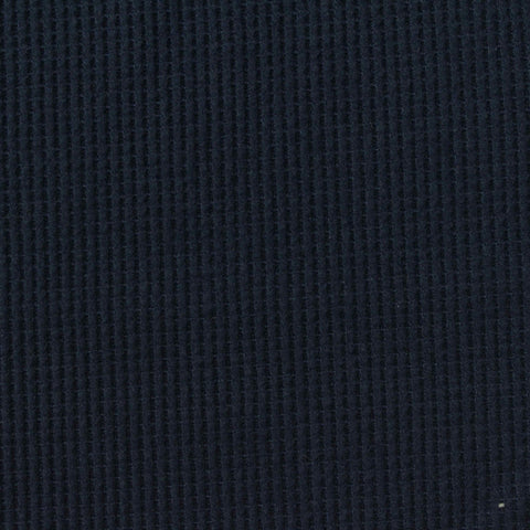 Polyester Stretch Waffle Knit Fabric, 220 gsm, 160 cm — Navy