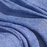 Blue Horizontal-Band Chunky Knit, Polyester — photo 3