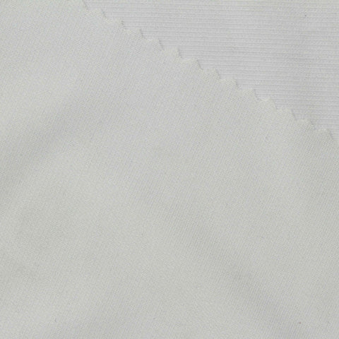 100% Polyester Interlock Knit Fabric, 95 gsm, 155 cm — White