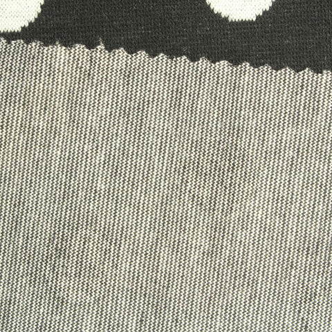 Black Polka-Dot Jacquard, Poly-Viscose