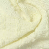 Yellow Fine-Grid Crepe, Polyester — photo 3