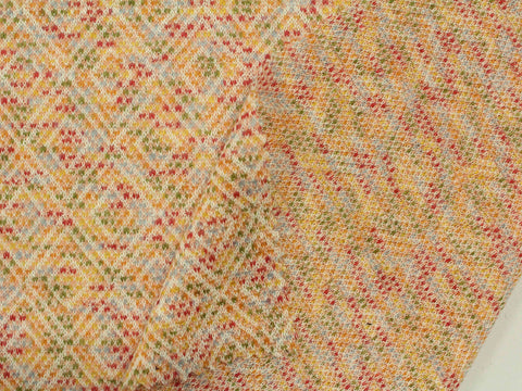 Orange Diamonds Jacquard, Cotton