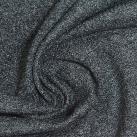 Dark Grey Marl French Terry, Cotton-Modal