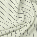 Dark Grey Vertical-Stripe Linen-Look, Polyester — photo 3