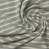 Grey Stripes Jersey Knit, Modal-Poly — photo 3