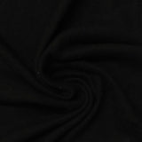 Brushed Viscose Polyester Stretch Chunky Knit Fabric, 180 gsm, 165 cm — Black — photo 3