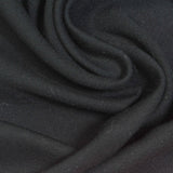 Viscose Nylon Stretch Ponte Knit Fabric, 380 gsm, 160 cm — Black — photo 3