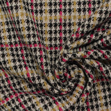 Black Houndstooth Knit, Polyester — photo 3