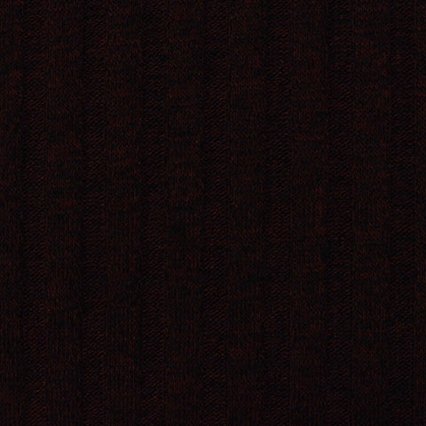 Dark Red Marl Rib Knit, 202 gsm