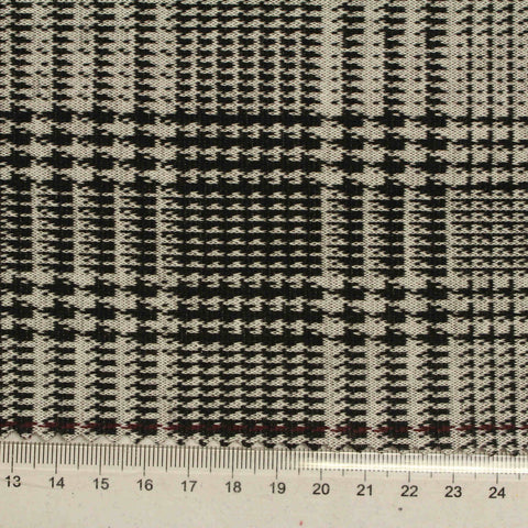 Black Houndstooth Jacquard, Polyester, 270 gsm, 160 cm, ref EF-207202