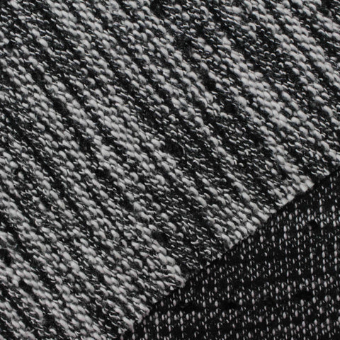 Black Marl Knit, Poly-Cotton, 320 gsm