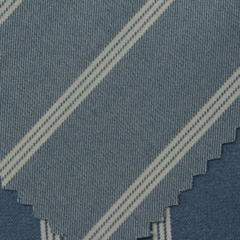 Blue Stripes Jacquard, Poly-Viscose, 203 gsm