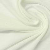Polyester Viscose Jersey Knit Fabric, 140 gsm, 160 cm — White — photo 3