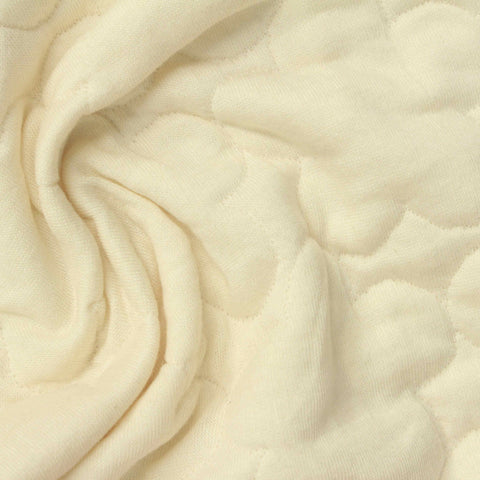 Cream Cloud Jacquard, Poly-Cotton