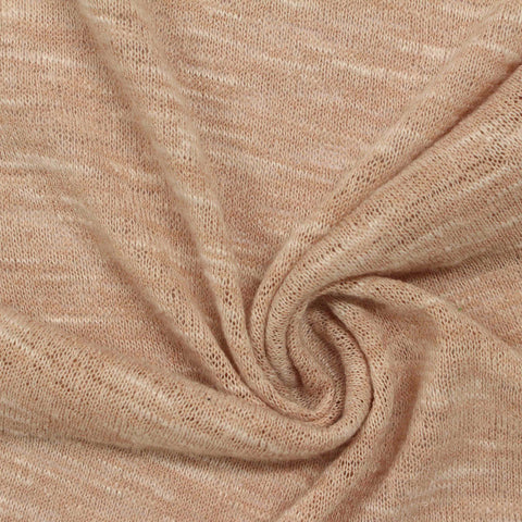 Polyester Viscose Jersey Knit Fabric, 230 gsm, 140 cm — Beige