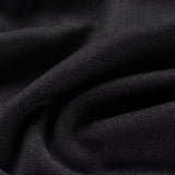 Polyester Stretch Interlock Knit Fabric, 300 gsm, 150 cm — Black — photo 3