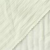 Cream Stripes Rib Knit, Polyester — photo 3