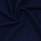 Brushed Polyester Stretch Chunky Knit Fabric, 190 gsm, 163 cm — Navy — photo 3