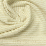 Striped Polyester Viscose Stretch Chunky Knit Fabric, 210 gsm, 165 cm — Beige — photo 3