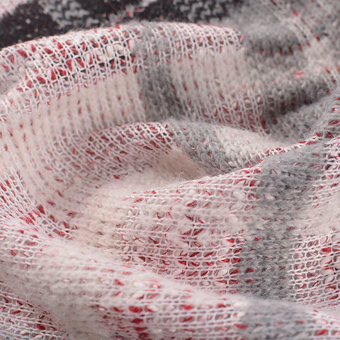 Black Plaid Jacquard, Poly-Acrylic