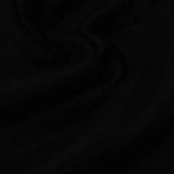 Brushed 100% Polyester Chunky Knit Fabric, 178 gsm, 190 cm — Black — photo 3