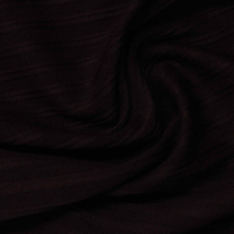 Jacquard Polyester Stretch Knit Fabric, 260 gsm, 150 cm — Black