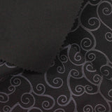 Dark Grey Scroll Jacquard, Poly-Viscose — photo 3