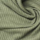 Rib Knit Fabric, 220 gsm, 110 cm — Green — photo 3