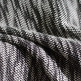 Jacquard Slub Polyester Cotton Stretch Chunky Knit Fabric, 188 gsm, 170 cm — Grey — photo 3