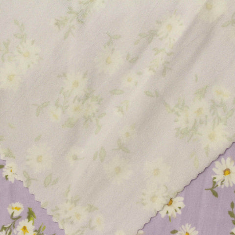 White Daisies Milk Silk Knit, Polyester