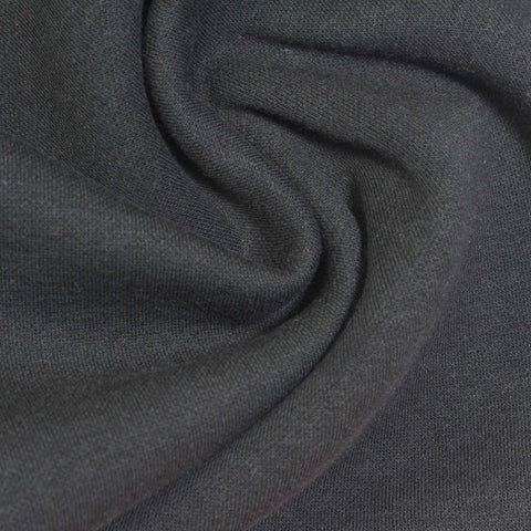 Polyester Cotton Fleece Fabric, 370 gsm, 170 cm — Grey