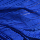 Blue Horizontal-Stripe Jacquard, Polyester — photo 3