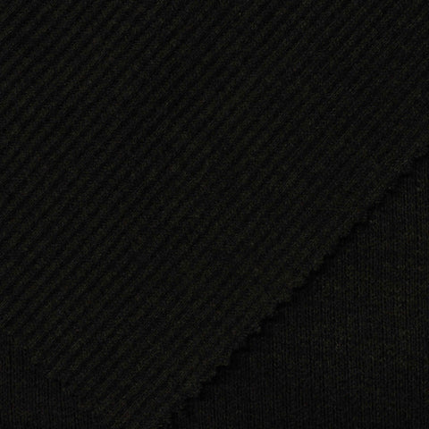 100% Polyester Rib Knit Fabric, 351 gsm, 140 cm — Green
