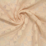 Light Beige Tone-on-Tone Interlock Knit, Polyester — photo 3