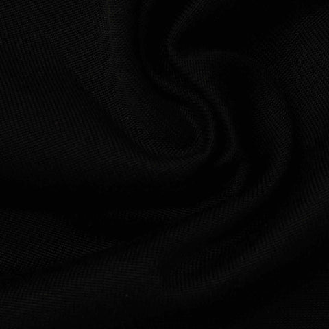 Cotton Viscose Jersey Knit Fabric, 230 gsm, 170 cm — Black