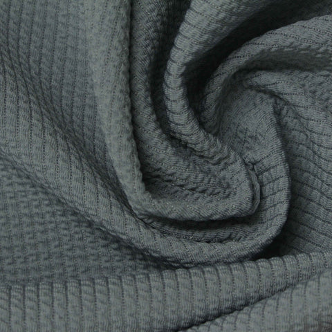 Polyester Stretch Crepe Fabric, 260 gsm, 165 cm — Grey
