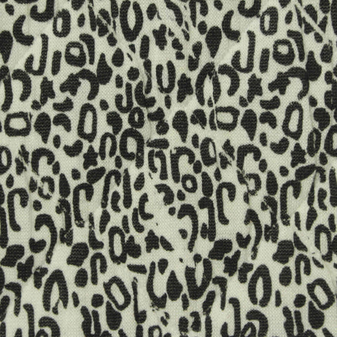 Black Leopard Jacquard, Poly-Viscose, 270 gsm