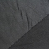 Polyester Stretch Interlock Knit Fabric, 290 gsm, 165 cm — Black — photo 3