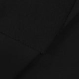 Viscose Nylon Stretch Bengaline Fabric, 269 gsm — Black — photo 3