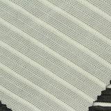 Black Horizontal-Stripe Knit, Polyester — photo 3