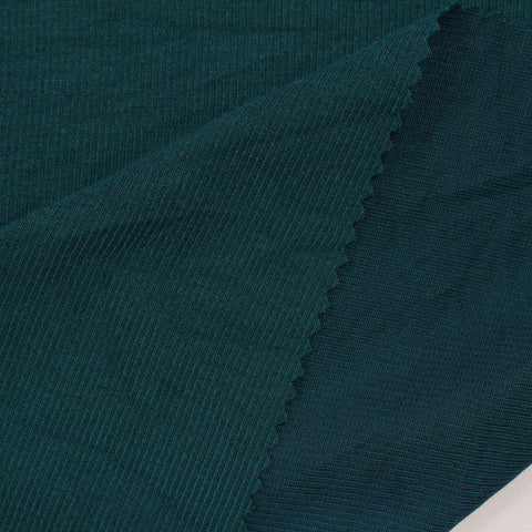 Polyester Stretch Interlock Knit Fabric, 217 gsm, 140 cm — Blue