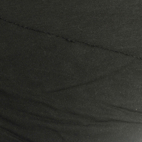 Modal Stretch Jersey Knit Fabric, 200 gsm, 175 cm — Black