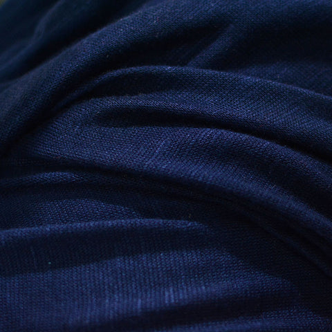 Dark Navy Heather Jersey Knit, Polyester
